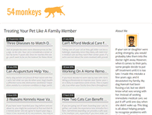 Tablet Screenshot of 54monkeys.com
